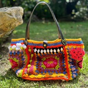 Boho Crochet Tote